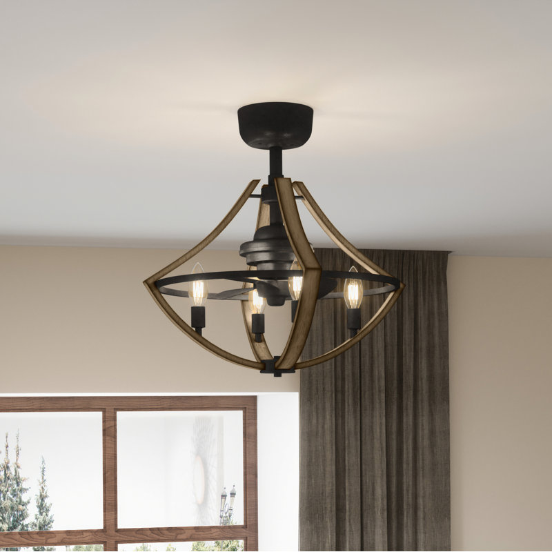 Laurel Foundry Modern Farmhouse 12'' Laurel Foundry Modern Farmhouse 3 Blade Chandelier